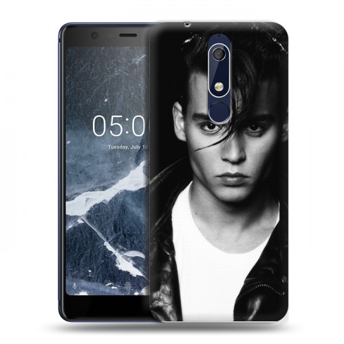 Дизайнерский пластиковый чехол для Nokia 5.1 Джонни Депп