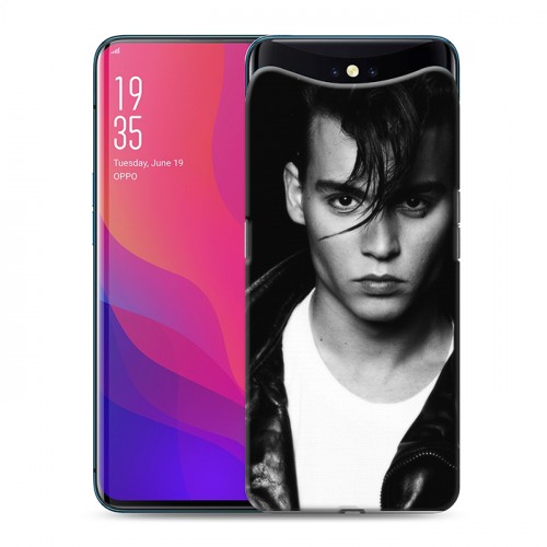 Дизайнерский силиконовый чехол для OPPO Find X Джонни Депп