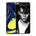 Дизайнерский пластиковый чехол для Samsung Galaxy A80 Джонни Депп