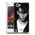 Дизайнерский пластиковый чехол для Sony Xperia L Джонни Депп