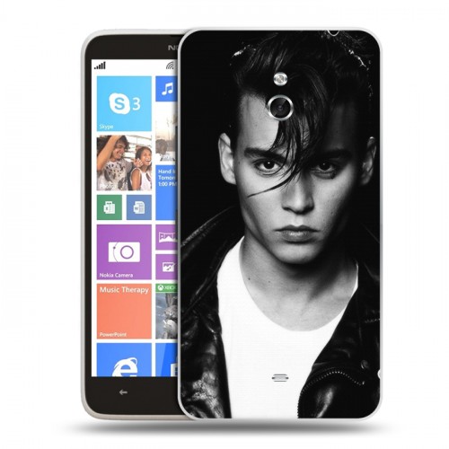 Дизайнерский пластиковый чехол для Nokia Lumia 1320 Джонни Депп