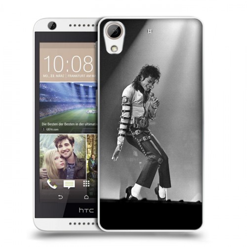 Дизайнерский пластиковый чехол для HTC Desire 626 Майкл Джексон