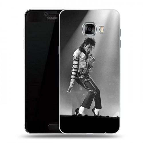 Дизайнерский пластиковый чехол для Samsung Galaxy C5 Майкл Джексон
