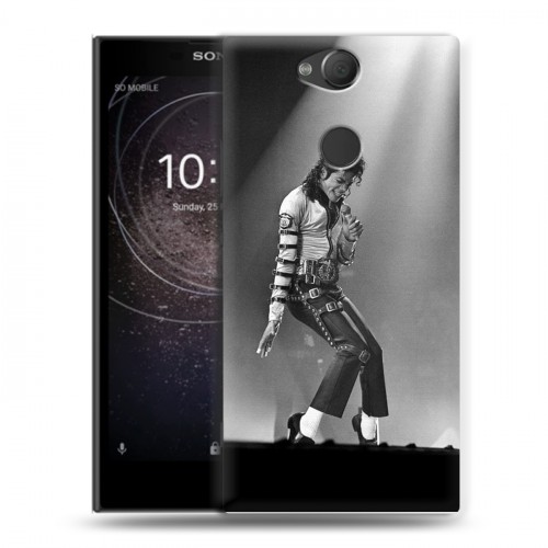 Дизайнерский силиконовый с усиленными углами чехол для Sony Xperia XA2 Майкл Джексон