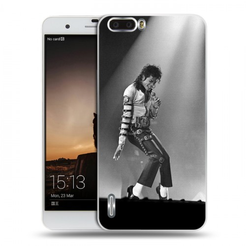 Дизайнерский силиконовый чехол для Huawei Honor 6 Plus Майкл Джексон