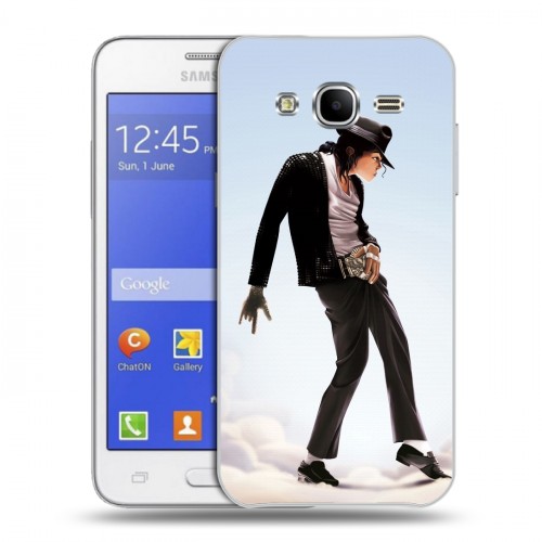 Дизайнерский пластиковый чехол для Samsung Galaxy J7 Майкл Джексон