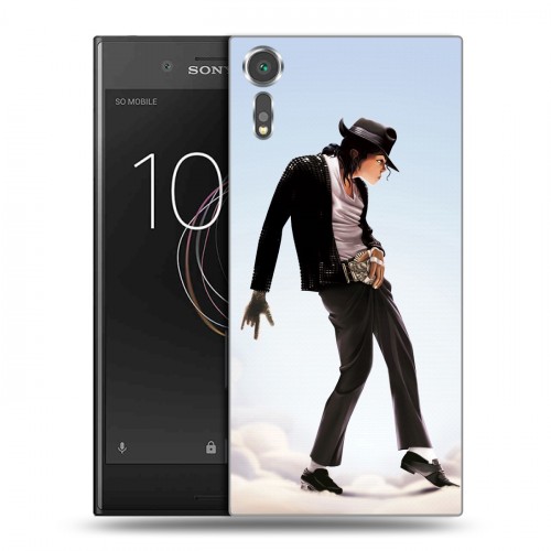 Дизайнерский пластиковый чехол для Sony Xperia XZs Майкл Джексон