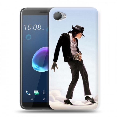 Дизайнерский пластиковый чехол для HTC Desire 12 Майкл Джексон