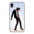 Дизайнерский силиконовый чехол для Iphone Xr Майкл Джексон