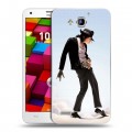 Дизайнерский пластиковый чехол для Huawei Honor 3x Майкл Джексон