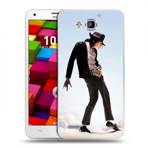 Дизайнерский пластиковый чехол для Huawei Honor 3x Майкл Джексон