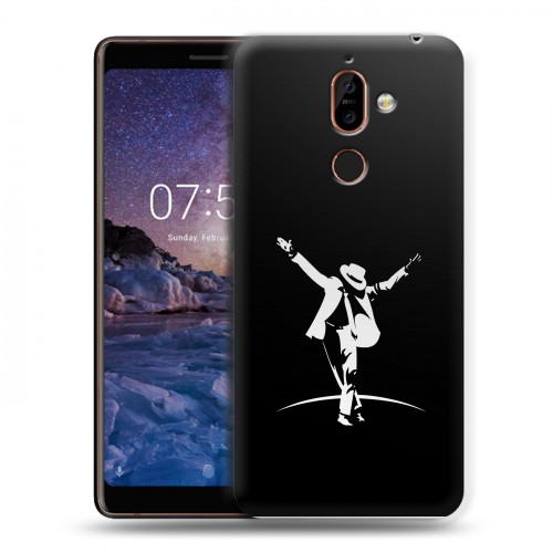 Дизайнерский пластиковый чехол для Nokia 7 Plus Майкл Джексон