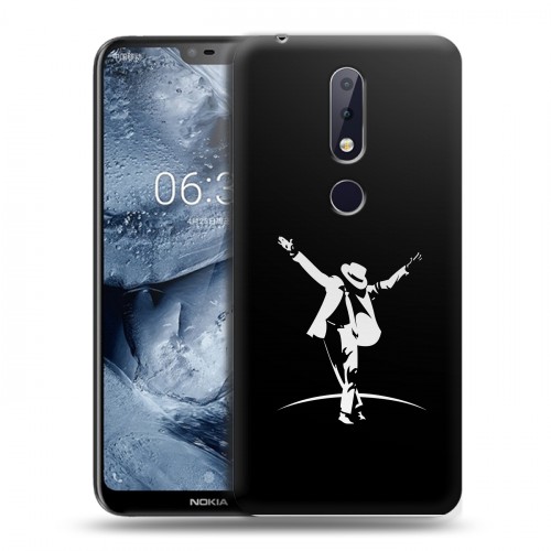 Дизайнерский силиконовый чехол для Nokia 6.1 Plus Майкл Джексон