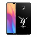 Дизайнерский силиконовый с усиленными углами чехол для Xiaomi RedMi 8A Майкл Джексон