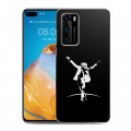 Дизайнерский силиконовый с усиленными углами чехол для Huawei P40 Майкл Джексон