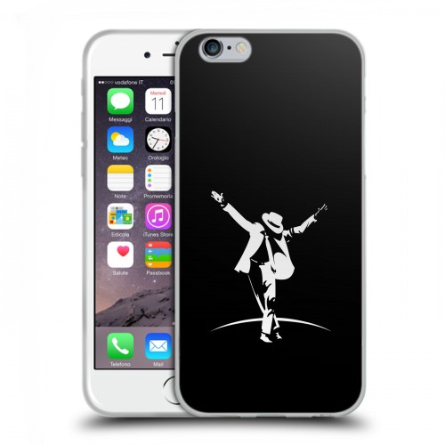 Дизайнерский пластиковый чехол для Iphone 6/6s Майкл Джексон