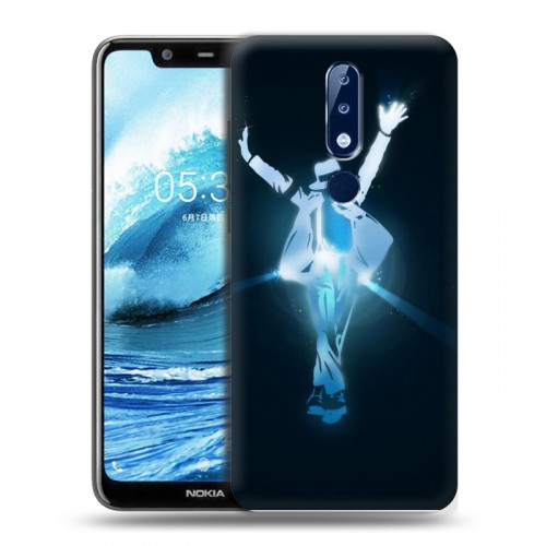 Дизайнерский силиконовый чехол для Nokia 5.1 Plus Майкл Джексон