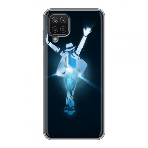 Дизайнерский силиконовый чехол для Samsung Galaxy A12 Майкл Джексон