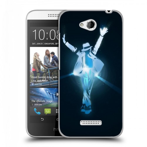 Дизайнерский пластиковый чехол для HTC Desire 616 Майкл Джексон