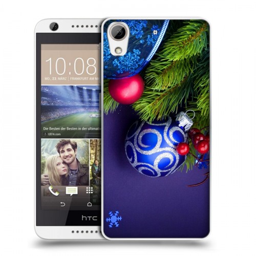 Дизайнерский силиконовый чехол для HTC Desire 626 Новогодняя хвоя