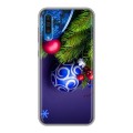 Дизайнерский силиконовый с усиленными углами чехол для Samsung Galaxy A50 Новогодняя хвоя