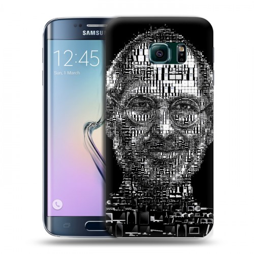 Дизайнерский пластиковый чехол для Samsung Galaxy S6 Edge Стив Джобс