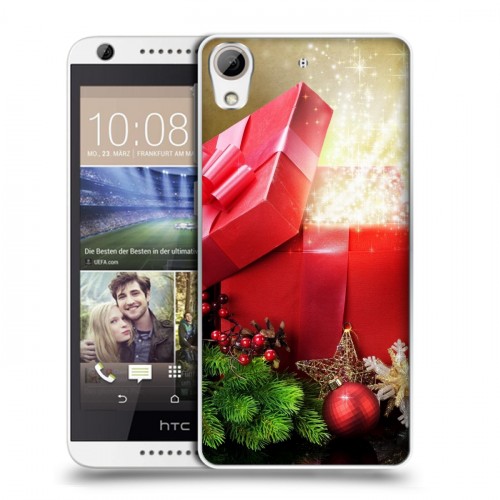 Дизайнерский силиконовый чехол для HTC Desire 626 Новогодняя хвоя