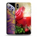 Дизайнерский силиконовый чехол для Iphone Xs Max Новогодняя хвоя