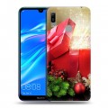 Дизайнерский пластиковый чехол для Huawei Y6 (2019) Новогодняя хвоя