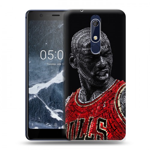 Дизайнерский пластиковый чехол для Nokia 5.1 Майкл Джордан