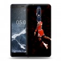 Дизайнерский пластиковый чехол для Nokia 5.1 Майкл Джордан