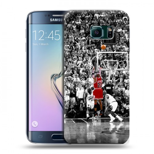 Дизайнерский пластиковый чехол для Samsung Galaxy S6 Edge Майкл Джордан