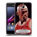 Дизайнерский силиконовый чехол для Sony Xperia E1 Майкл Джордан