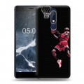 Дизайнерский пластиковый чехол для Nokia 5.1 Майкл Джордан