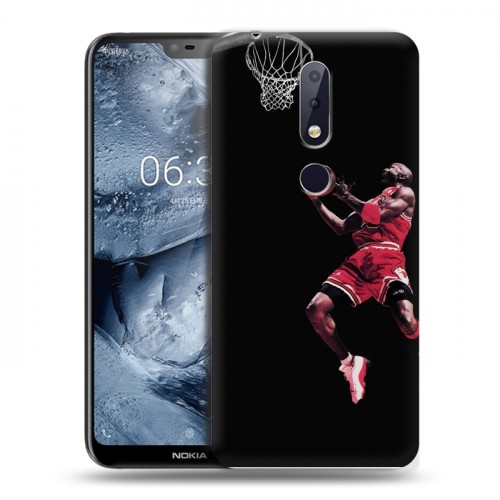 Дизайнерский силиконовый чехол для Nokia 6.1 Plus Майкл Джордан