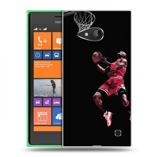 Дизайнерский пластиковый чехол для Nokia Lumia 730/735 Майкл Джордан
