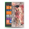 Дизайнерский пластиковый чехол для Nokia Lumia 730/735 Майкл Джордан