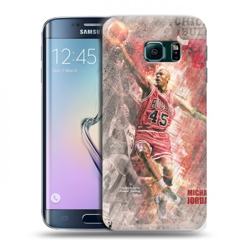 Дизайнерский силиконовый чехол для Samsung Galaxy S6 Edge Майкл Джордан