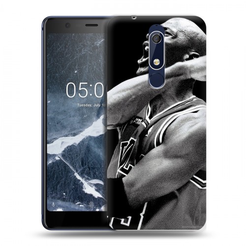 Дизайнерский пластиковый чехол для Nokia 5.1 Майкл Джордан