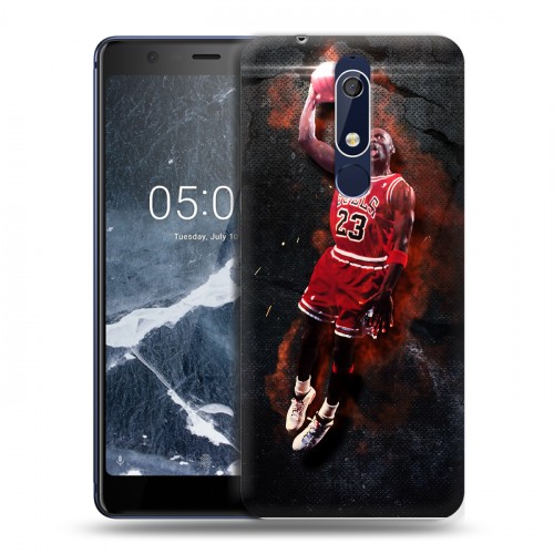 Дизайнерский пластиковый чехол для Nokia 5.1 Майкл Джордан