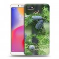 Дизайнерский пластиковый чехол для Xiaomi RedMi 6A Новогодняя хвоя