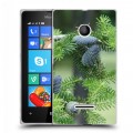 Дизайнерский пластиковый чехол для Microsoft Lumia 435 Новогодняя хвоя