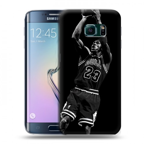 Дизайнерский пластиковый чехол для Samsung Galaxy S6 Edge Майкл Джордан