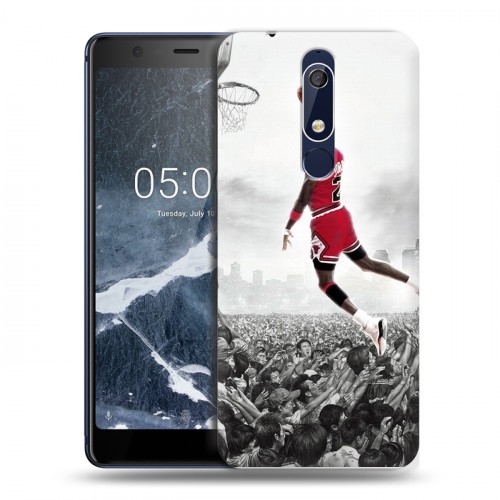 Дизайнерский пластиковый чехол для Nokia 5.1 Майкл Джордан