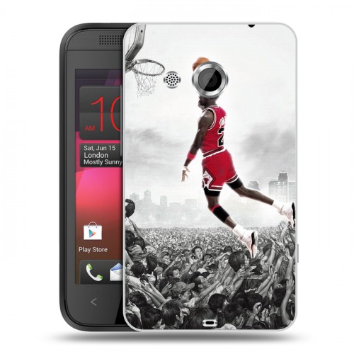 Дизайнерский пластиковый чехол для HTC Desire 200 Майкл Джордан