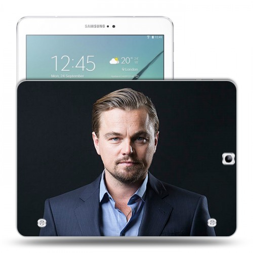 Дизайнерский силиконовый чехол для Samsung Galaxy Tab S2 9.7 Леонардо Дикаприо