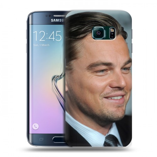 Дизайнерский пластиковый чехол для Samsung Galaxy S6 Edge Леонардо Дикаприо