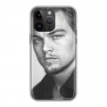 Дизайнерский силиконовый чехол для Iphone 14 Pro Max Леонардо Дикаприо