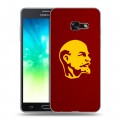 Дизайнерский силиконовый с усиленными углами чехол для Samsung Galaxy A3 (2017) Владимир Ленин