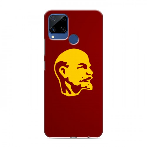 Дизайнерский силиконовый с усиленными углами чехол для Realme C15 Владимир Ленин